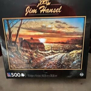 Autumn Sunset 500-Piece Puzzle 19in x 14in